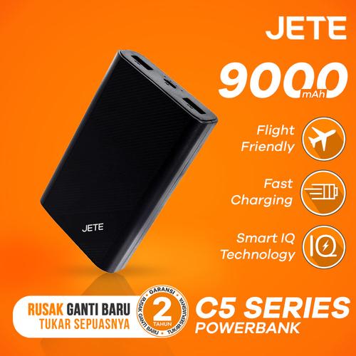 Foto Produk Powerbank JETE C5 5000 mAh Garansi Resmi 1 Tahun - Putih dari JETE Official Surabaya