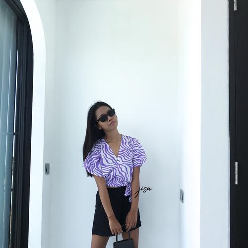 Gambar Zia Kimono Top Atasana Wanita Murah Denpasar Bali - Lilac dari Jisa id Kab. Badung Tokopedia
