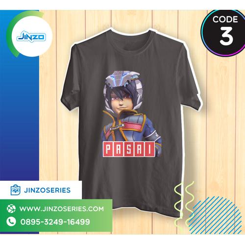 Foto Produk Kaos Anak Boboi Boy Galaxy 3 kapten kaizo Nama - Hitam, 2 dari Jinzo Series