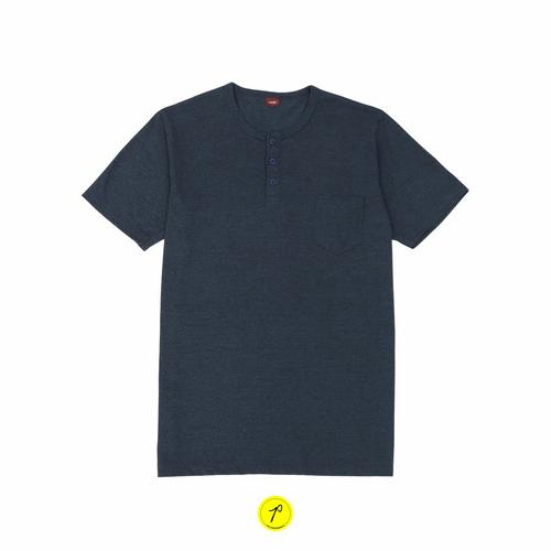 Jual kaos henley denim misty - S - Kota 