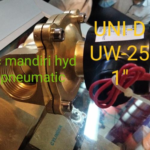 Jual 2 WAY SOLENOID VALVE UNID 1 INCH TYPE UW25 AC 220 / DC 24 TAIWAN