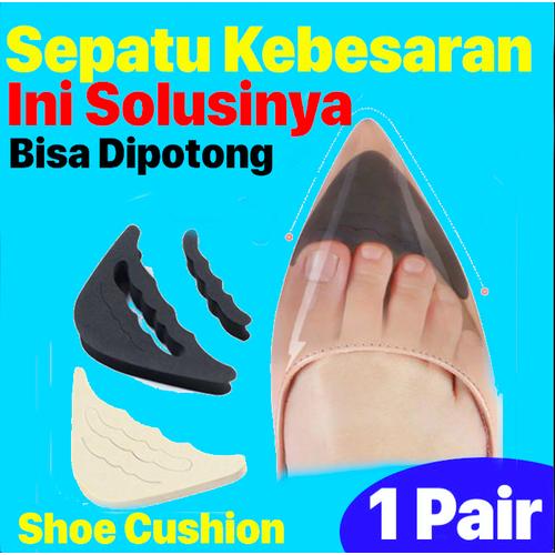 Foto Produk Insole Pengganjal Ganjelan Sepatu Longgar Kebesaran - Bantalan Sepatu - Hitam dari Shoe Care Indo