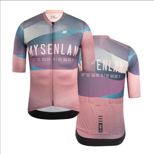 Foto Produk Jersey Men Mysenlan Summer Night MCQSS011A Lotus Pink Short Sleeve dari FittoBike