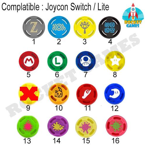 Foto Produk Nintendo Switch Joycon Thumb Grip / Analog Joycon / Silikon Cap Joycon dari Rocket games