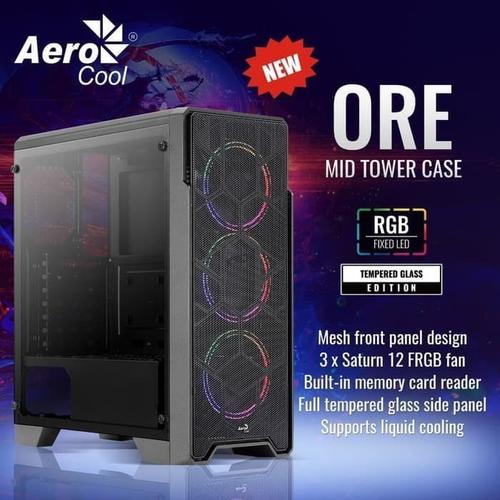 Foto Produk Aerocool Ore Saturn FRGB Tempered Glass dari Rakitan Official