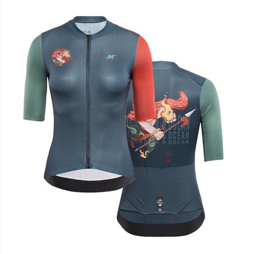 Foto Produk Jersey Women Mysenlan Fire Boy MCQSS006B Deep Blue Short Sleeve dari FittoBike