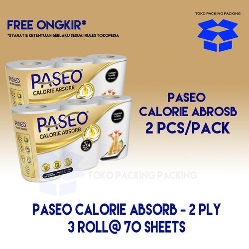 Foto Produk 2 x Paseo Tissue Dapur Calorie Absorb 3 Roll@ 70 Sheets dari Packing Packing