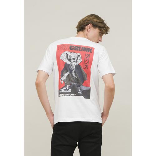 Foto Produk Kaos Putih white crunk T shirt regular fit cotton houseofcuff dari House of Cuff