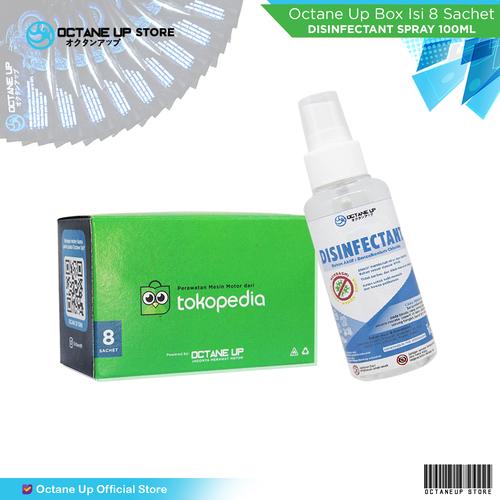 Foto Produk Bundling Octane Up Box isi 8 Sachet & Disinfectant Spray 100ml dari OCTANE UP STORE