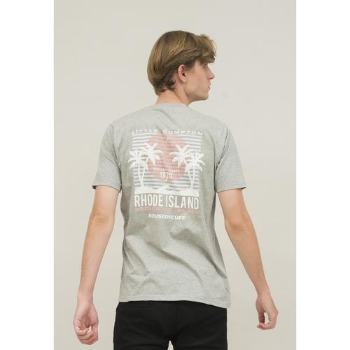 Foto Produk kaos pria abu muda pendek RHODE ISLAND t shirt big size houseofcuff dari House of Cuff