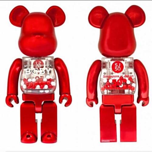 MEDICOM TOY - MY FIRST BE@RBRICK B@BY SJ50 400％ Medicom Toy My First BEARBRICK Baby SJ50 Red 400% Available