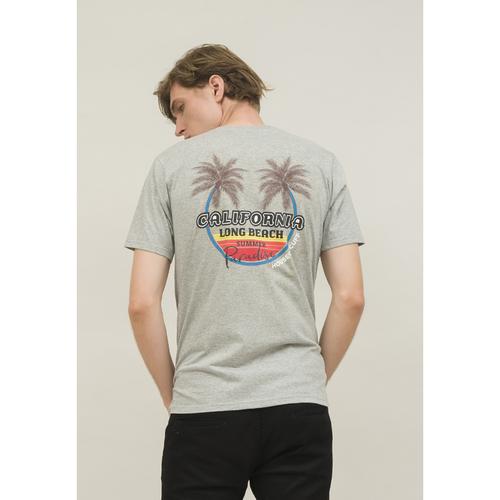 Foto Produk Kaos katun pria pendek abu tree beach ready size jumbo houseofcuff dari House of Cuff