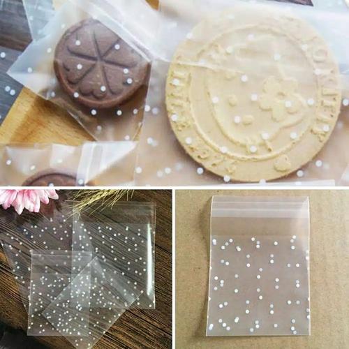 Foto Produk Plastik Kue Kering dengan Perekat Putih OPP Uk. 7x7+3cm - 7x7cm dari FJ Collection Packaging