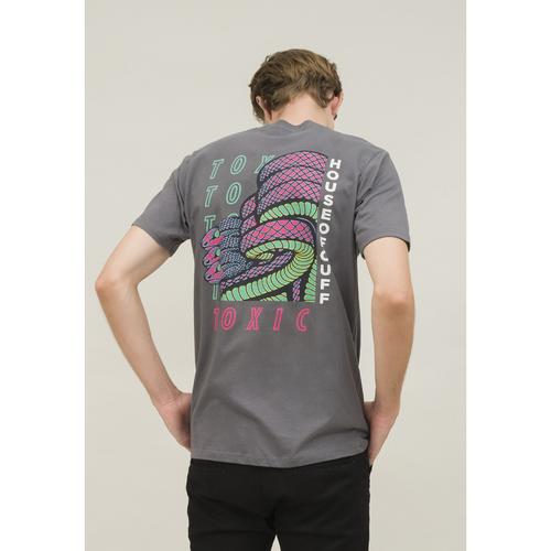 Foto Produk kaos abu gelap t shirt pria unisex snake hingga size 4XL houseofcuff dari House of Cuff