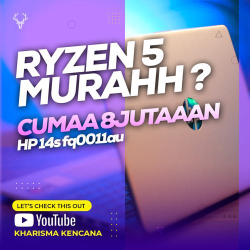 Foto Produk HP 14s fq0011au AMD Ryzen 5-4500U 8GB 512SSD AMD R6 14"FHD Win10+OHS dari kharismakencana