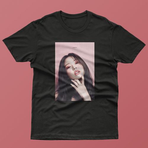 Foto Produk T-Shirt Kaos jennie Blackpink Kaos k-pop - XS, Putih dari PinsQy