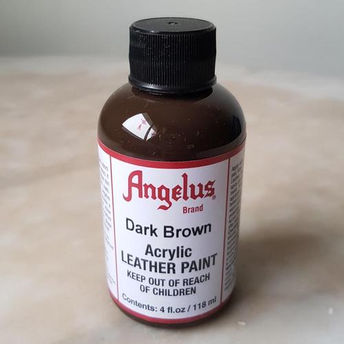 brown leather paint