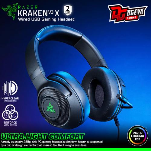 Jual Razer Kraken V3 X Chroma RGB 7.1 Surround Wired USB Gaming Headset -  Jakarta Pusat - DGeva Gaming | Tokopedia