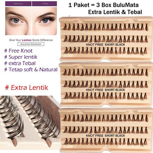Gambar 3 Box Eyelash Extension Extra Tebal Extra Lentik - Knot Free Bulumata - Short(10mm) dari Kendrick MY Jakarta Utara Tokopedia