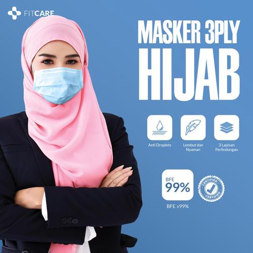Foto Produk Masker 3ply Hijab Fitcare dari fitcareofficial