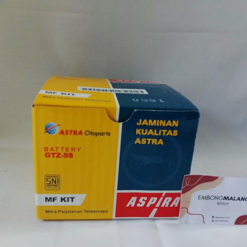 Jual Aki Motor Aspira GTZ5S utk Beat, Mio, Vario, Beat, Revo, Scoopy