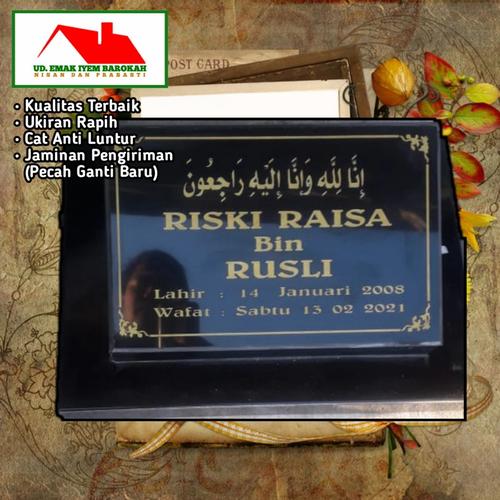 Gambar Batu Nisan Granit Nama - Putih, M dari UD_EmakIyemNisan Kota Depok Tokopedia