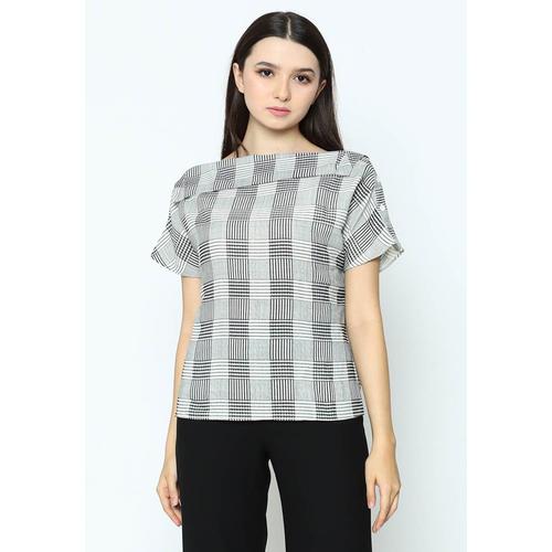 Foto Produk Voerin Plaid Black Atasan Wanita - S, Hitam dari Voerin Official
