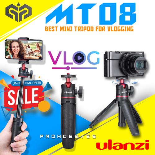 Foto Produk ULANZI MT-08 Mini Extension Pole Tripod Mirrorless & Smartphone VLOG - Hitam dari Pro Hobbies