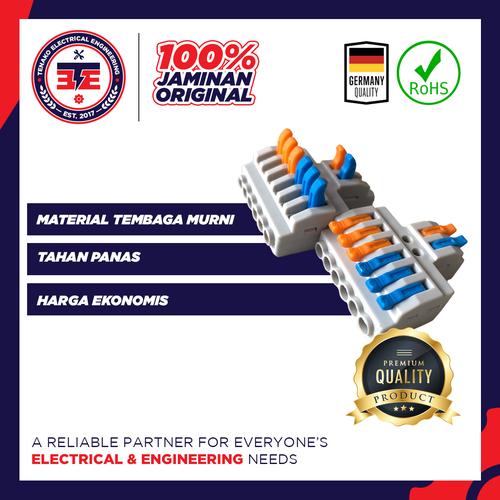 Foto Produk WAGO Connector SPL-62 Compact Terminal Block Lever Cage 2 to 6 Wire dari Tenako Electric