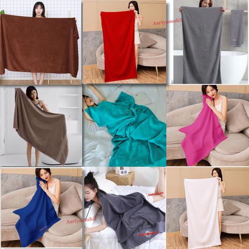 Foto Produk Handuk Mandi Hotel Premium Tebal 70x140 Polos Termurah Terlaris - RANDOM dari asri yasashii