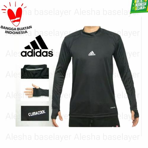 Foto Produk Baju manset panjang nike adidas / kaos bola panjang / manset bola pria - Hitam, fit L dari alesha baselayer