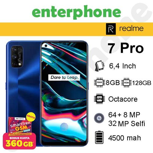 Foto Produk Realme 7 Pro 8/128Gb Garansi Resmi - silver dari enterphone2