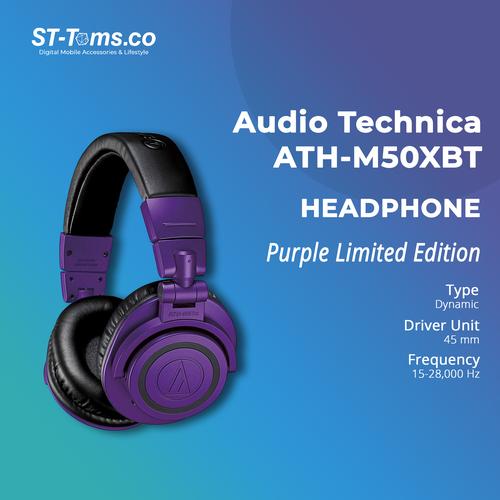 Foto Produk Audio Technica ATH-M50XBT / M50X BT Wireless Over-Ear Headphone Purple dari ST-Toms.co