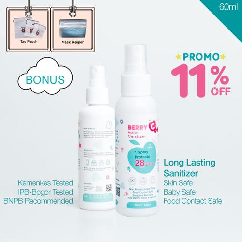 Foto Produk BerryC (Berry C) Active Hand Sanitizer Non alcohol tahan 28 Hari 60 ml dari BerryshopJkt