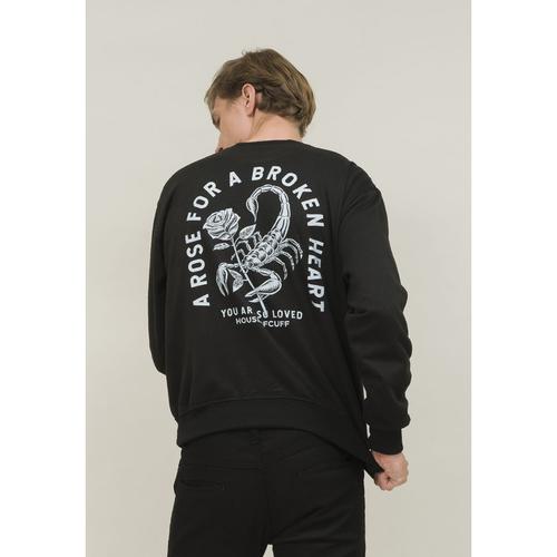 Foto Produk sweater hitam crewneck basic scorpion unisex houseofcuff dari House of Cuff