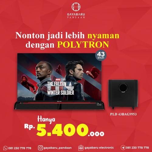 Jual Polytron Smart Cinemax Soundbar Led Tv 43 Inch Pld 43bag9953 Kab Pasuruan Gayabaru Electronics Tokopedia