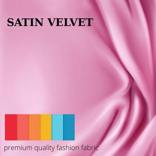 Gambar Kain Satin / sateen velvet per 1 meter - Nude dari Toko Brukat Kab. Bandung Barat Tokopedia