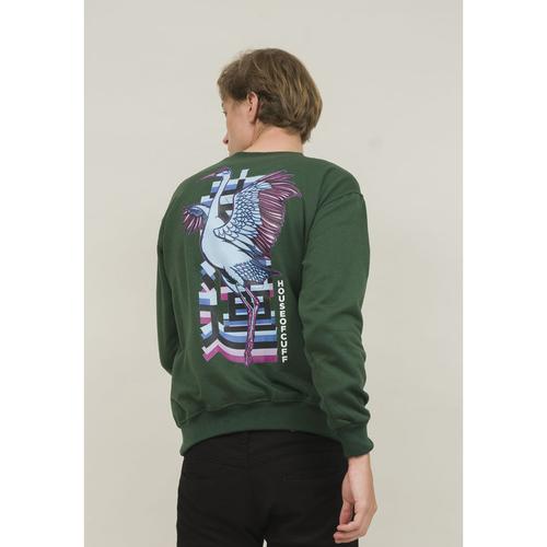 Foto Produk crewneck basic sweater japan bird hijau unisex outerwear houseofcuff dari House of Cuff