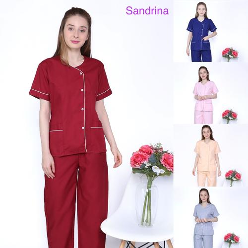 Foto Produk Baju seragam suster/ seragam baby sitter/ seragam nanny (piyama) - Biru, S dari KidsGallery