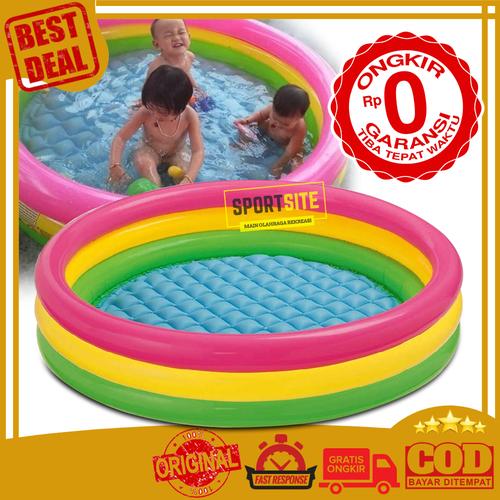Foto Produk Intex Sunset Swim Pool 147 x 33cm. Kolam Renang Karet Anak. - dari Jakarta dari Sportsite