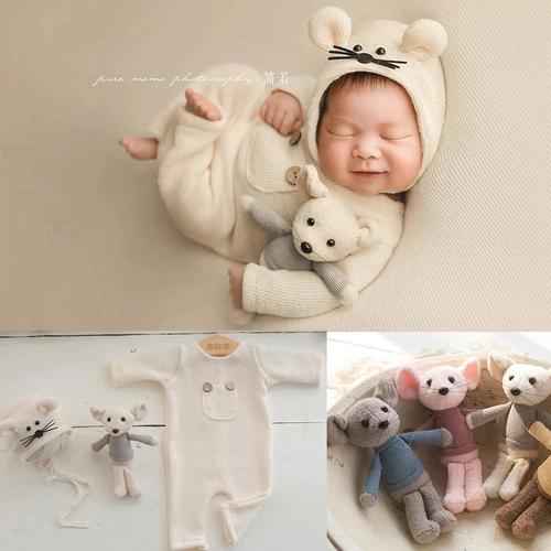 Gambar 3 in 1 Set Newborn Baby Photo Baju Bayi Knit Foto Photography Boneka - White dari Baby Bee Boo Jakarta Utara Tokopedia