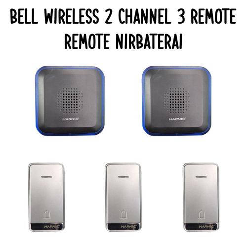 Foto Produk BELL WIRELESS 2 CH - 3 REMOTE NIRBATERAI - COCOK UTK BEL RUMAH- KANTOR dari EtalaseBelanja