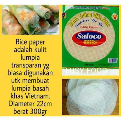 Jual Safoco Vietnam Rice Paper 300gram 22cm 35s Halal Jakarta Utara Akran Store Tokopedia