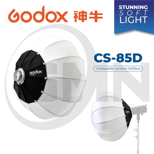 Godox CS-85D Softbox Lanterna Per Flash Studio | 85 Cm, Attacco Bowens, Luce Morbida Omnidirezionale | Per Video E Foto