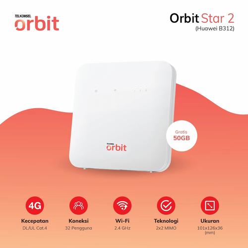Gambar Modem Orbit Star 2 Huawei Wireless Router B312 + Free Telkomsel 50GB dari Pcom malang Kota Malang Tokopedia