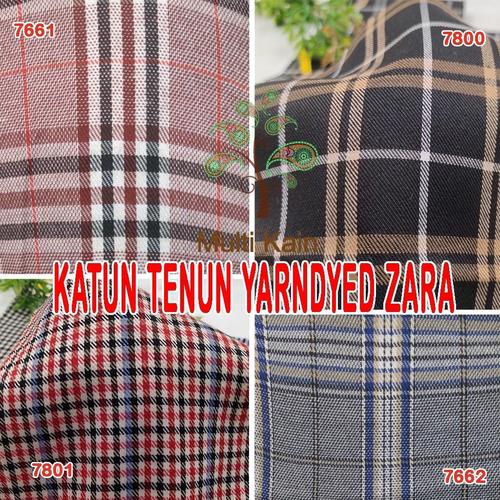 Foto Produk bahan kain katun tenun yarndyed kotak salur basik basic meter grosir - cork/warnalain dari multi kain