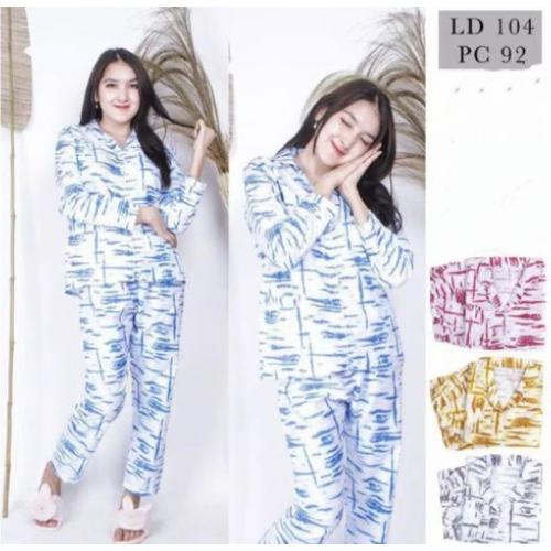Foto Produk Piyama Cantik - Baju Tidur Piyama PP TIE DYE Fit to L-XL Ld104cm - PP TD New Blue dari cantik piyama