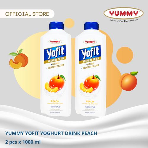 Foto Produk Yummy Yofit Yoghurt Drink Peach 2 x 1 Liter dari YUMMY Dairy