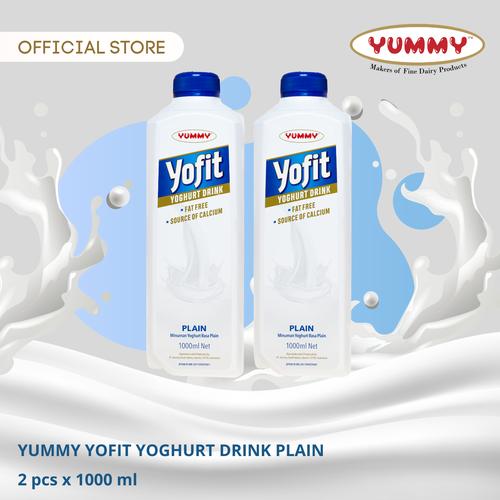 Foto Produk Yummy Yofit Yoghurt Drink Plain 2 x 1 Liter dari YUMMY Dairy