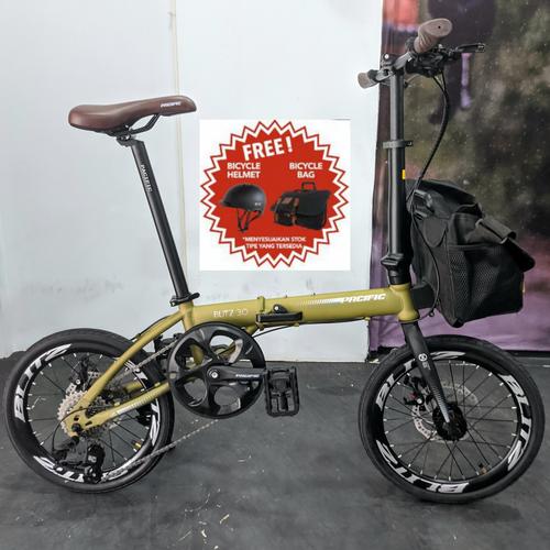 Gambar Sepeda Lipat Pacific Blitz 3.0, FREE TAS HELM ! - Sage Green dari JC Bikes Kota Tangerang Tokopedia